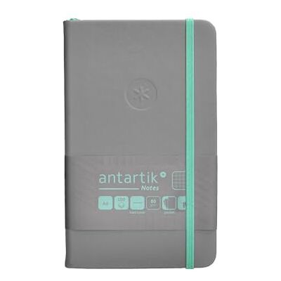 Antartik Notebook with Notebook Notes Hard Cover A6 Sheets Square Grey and Turquoise 100 Sheets 80 g FSC Antartik Notebook with Notebook Notes Hard Cover A6 Sheets Square Grey and Turquoise 100 Sheets 80 g FSC