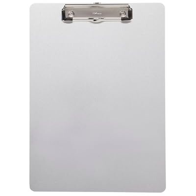 MAUL A4 Clipboard Magnetic Silver Aluminium metal-surface hold, strong clip grip, hanging eyelet, up to 80 sheets, sleek portrait format MAUL A4 Clipboard Magnetic Silver Aluminium metal-surface hold, strong clip grip, hanging eyelet, up to 80 sheets, sleek portrait format