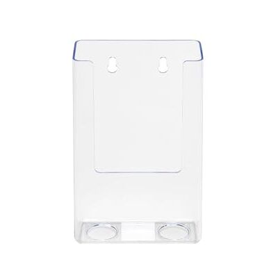 Deflecto Pack of 6 Portrait Literature Stands for Display 1/3 of A4 Wall Mounted Magazine File Holder Perfect for Leaflet, Brochure, & Menu Clear Plastic Folder Rack with Flat Back Design Deflecto Pack of 6 Portrait Literature Stands for Display 1/3 of A4 Wall Mounted Magazine File Holder Perfect for Leaflet, Brochure, & Menu Clear Plastic Folder Rack with Flat Back Design