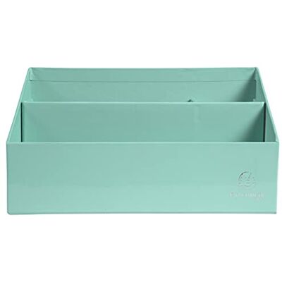 Exacompta Ref.67963D Vertical sorter/letter holder with 3 compartments in Aquarel cardboard Dimensions 250x100x140 mm Compatible with DL and C6 format envelopes Pastel green colour Exacompta Ref.67963D Vertical sorter/letter holder with 3 compartments in Aquarel cardboard Dimensions 250x100x140 mm Compatible with DL and C6 format envelopes Pastel green colour