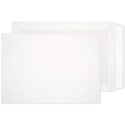 Blake Purely Packaging C4 A4 324 x 229 mm Board Back Pocket Peel and Seal Envelopes (12935) White Pack of 125 Blake Purely Packaging C4 A4 324 x 229 mm Board Back Pocket Peel and Seal Envelopes (12935) White Pack of 125