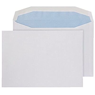 Q-Connect Machine Envelope 162 x 238 mm 90 gsm Gummed White, Pack of 500 Q-Connect Machine Envelope 162 x 238 mm 90 gsm Gummed White, Pack of 500
