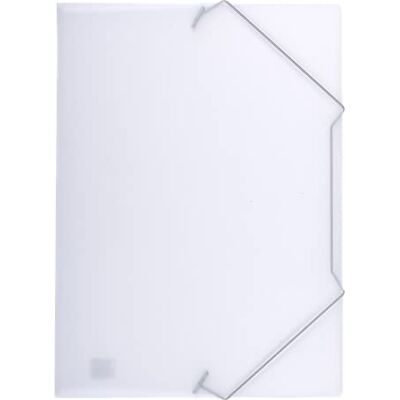 Oxford Elba 33490FL A4 File Folder/Plastic with Elastic Closure / 0.05 mm Polypropylene/for Approximately 50 Sheets/Pack of 10 / Transparent Oxford Elba 33490FL A4 File Folder/Plastic with Elastic Closure / 0.05 mm Polypropylene/for Approximately 50 Sheets/Pack of 10 / Transparent