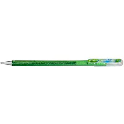 Pentel K110 Hybrid DualMetallic Gel Rollerball, 1.0mm Tip, Light Green/Metallic Blue & Red (Pack of 12) Pentel K110 Hybrid DualMetallic Gel Rollerball, 1.0mm Tip, Light Green/Metallic Blue & Red (Pack of 12)