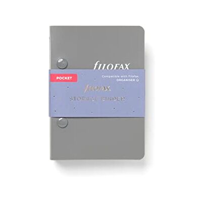 Filofax Pocket Storage Binder Grey Filofax Pocket Storage Binder Grey