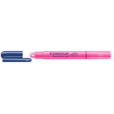 STAEDTLER 264-23 Textsurfer Gel Highlighter Inkjet-Safe Twist-Action Line Width 3 mm Pink, Pack of 10 STAEDTLER 264-23 Textsurfer Gel Highlighter Inkjet-Safe Twist-Action Line Width 3 mm Pink, Pack of 10