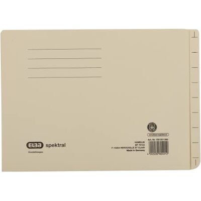 Elba Spektral 80401 File Folder Recycled Card 230 g/m² for Filing in Suspension File Cabinet/Magazine File Pack of 100 Chamois Elba Spektral 80401 File Folder Recycled Card 230 g/m² for Filing in Suspension File Cabinet/Magazine File Pack of 100 Chamois