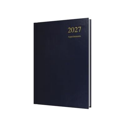 Collins 2027 Calendar Year Planner 12 Month A5 Day-to-Page Diary Hard Cover in Dark Blue Debden Essential Range (ESSA51A.65-27) Collins 2027 Calendar Year Planner 12 Month A5 Day-to-Page Diary Hard Cover in Dark Blue Debden Essential Range (ESSA51A.65-27)