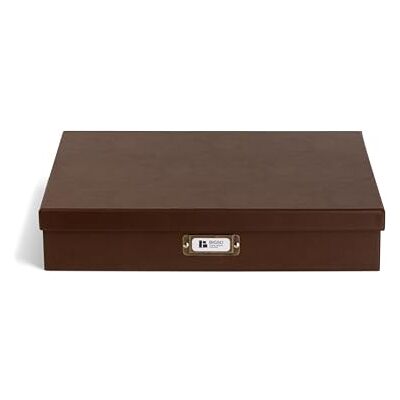 Bigso Box of Sweden BIGSO SVERKER A3 Document Box Storage Box with Lid and Handle Desk Tray for Documents, Sketches & Documents Archive Box Made of Recycled Fibreboard and Paper Recycled Leather Bigso Box of Sweden BIGSO SVERKER A3 Document Box Storage Box with Lid and Handle Desk Tray for Documents, Sketches & Documents Archive Box Made of Recycled Fibreboard and Paper Recycled Leather