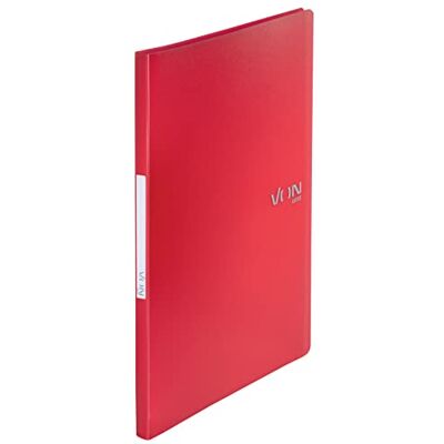 Leitz VON 46690025 A4 Display Book with 30 Compartments, PP Folder, Presentation Folder, for 60 Sheets, Flexible Document Tray for School, Study & Home, Pack of 5, Red Leitz VON 46690025 A4 Display Book with 30 Compartments, PP Folder, Presentation Folder, for 60 Sheets, Flexible Document Tray for School, Study & Home, Pack of 5, Red