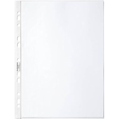 Durable 1000 PP A4 Glass Clear Punched Pockets (40x25 packs) Durable 1000 PP A4 Glass Clear Punched Pockets (40x25 packs)