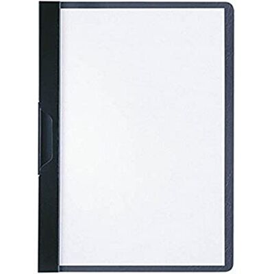Durable 221701 Clip Folder DuraClip A5, Hard Foil, Up to 30 Sheets A5, Black, Pack of 25 Durable 221701 Clip Folder DuraClip A5, Hard Foil, Up to 30 Sheets A5, Black, Pack of 25