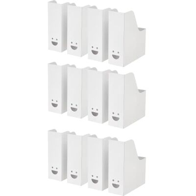 home stuff Fluns A4 Magazine File Storage Document Organizer Paper Book, Cardboard Magazine File Holder Rack Display, Binder Newspaper Holder Magazine File, White (Set of 12) home stuff Fluns A4 Magazine File Storage Document Organizer Paper Book, Cardboard Magazine File Holder Rack Display, Binder Newspaper Holder Magazine File, White (Set of 12)