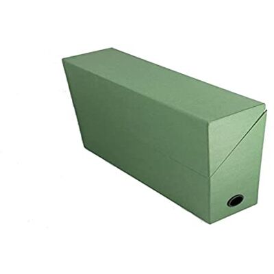 Leitz Esselte Adine Canvas Look Box File Dos 90mm Green Leitz Esselte Adine Canvas Look Box File Dos 90mm Green