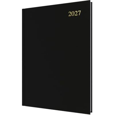 Collins 2027 Calendar Year Planner 12 Month A4 Day-to-Page Diary Hard Cover in Black Debden Essential Range (ESSA41.99-27) Collins 2027 Calendar Year Planner 12 Month A4 Day-to-Page Diary Hard Cover in Black Debden Essential Range (ESSA41.99-27)