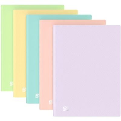 Oxford A4 Display Book 5 Pack x 20 Pockets, Lightweight & Flexible Folder for Student and Office, Opaque Assorted Pastel Colours, Presentation and Document Organizer Oxford A4 Display Book 5 Pack x 20 Pockets, Lightweight & Flexible Folder for Student and Office, Opaque Assorted Pastel Colours, Presentation and Document Organizer