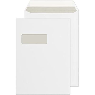 Blake Purely Everyday C4 324 x 229 mm 120 gsm Pocket Peel and Seal Window Envelopes (ENV32) Bright White Pack of 250 Blake Purely Everyday C4 324 x 229 mm 120 gsm Pocket Peel and Seal Window Envelopes (ENV32) Bright White Pack of 250