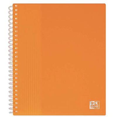 Oxford Pack of 10 A5 School Life Index Folders 80 Views / 40 Pockets Polypropylene Cover Orange Oxford Pack of 10 A5 School Life Index Folders 80 Views / 40 Pockets Polypropylene Cover Orange