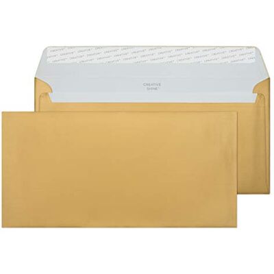 Blake Creative Shine DL+ 114 x 229 mm 130 gsm Peel & Seal Wallet Envelopes (213) Metallic Gold Pack of 500 Blake Creative Shine DL+ 114 x 229 mm 130 gsm Peel & Seal Wallet Envelopes (213) Metallic Gold Pack of 500