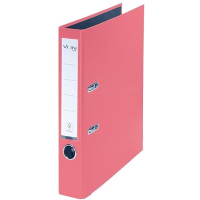 Leitz VON 10561021 Pack of 5 A4 Folders, Cardboard with Plastic Cover, 50 mm Spine Width, for 350 Sheets, FSC-Certified Cardboard, for School, Study & Home, Pink Leitz VON 10561021 Pack of 5 A4 Folders, Cardboard with Plastic Cover, 50 mm Spine Width, for 350 Sheets, FSC-Certified Cardboard, for School, Study & Home, Pink