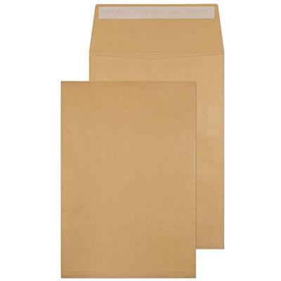 Blake Purely Packaging C4 324 x 229 x 25 mm 130 gsm Gusset Pocket Peel & Seal Envelopes (1991) Manilla Pack of 125 Blake Purely Packaging C4 324 x 229 x 25 mm 130 gsm Gusset Pocket Peel & Seal Envelopes (1991) Manilla Pack of 125