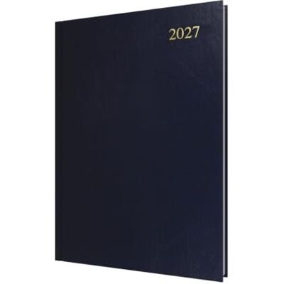 Collins 2027 Calendar Year Planner 12 Month A4 Day-to-Page Diary Hard Cover in Dark Blue Debden Essential Range (ESSA41.65-27) Collins 2027 Calendar Year Planner 12 Month A4 Day-to-Page Diary Hard Cover in Dark Blue Debden Essential Range (ESSA41.65-27)