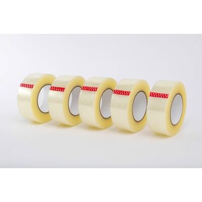 Habercrafts 6 Pack 50MM x 100M Heavy Duty Clear Packaging Tape Industrial Shipping Box Transparent Packing Tape for Postage Moving House, Office, Home (6 Rolls) Habercrafts 6 Pack 50MM x 100M Heavy Duty Clear Packaging Tape Industrial Shipping Box Transparent Packing Tape for Postage Moving House, Office, Home (6 Rolls)