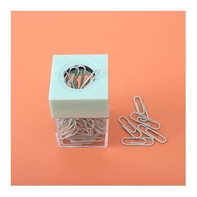 Rzcin Green Magnetic Paper Cilp Dispenser Holder Clear Acrylic Paper Clip Organizers with Magnetic Top for Desk Cute Office Binder Clip, Desk Supplies Holders Rzcin Green Magnetic Paper Cilp Dispenser Holder Clear Acrylic Paper Clip Organizers with Magnetic Top for Desk Cute Office Binder Clip, Desk Supplies Holders