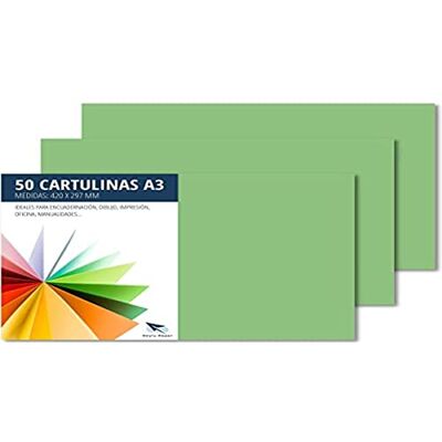 RAYLU PAPER Coloured Paper A3 50 Pieces 180gsm Card Paper 297 x 420 mm Professional Coloured Cardboard Boxes for Office Copy Paper Colourful Paper for Crafts (Apple Green) RAYLU PAPER Coloured Paper A3 50 Pieces 180gsm Card Paper 297 x 420 mm Professional Coloured Cardboard Boxes for Office Copy Paper Colourful Paper for Crafts (Apple Green)