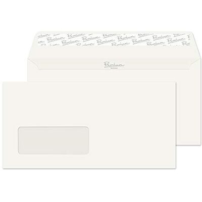 Blake Business DL 110 x 220 mm 120 gsm Peel & Seal Window Wallet Envelopes (71884) Oyster Wove Pack of 500 Blake Business DL 110 x 220 mm 120 gsm Peel & Seal Window Wallet Envelopes (71884) Oyster Wove Pack of 500