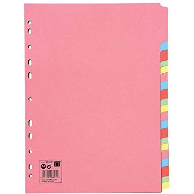 5 Star 2XOffice Subject Dividers Multipunched Manilla Card 20-Part A4 Assorted 5 Star 2XOffice Subject Dividers Multipunched Manilla Card 20-Part A4 Assorted