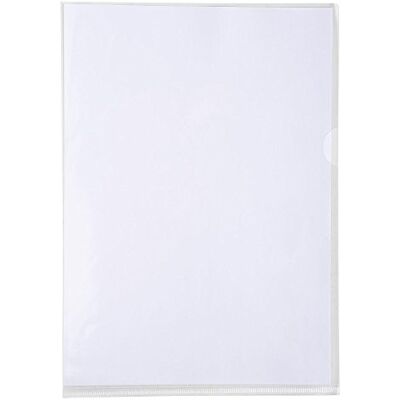 Exacompta Ref 5950E Premium PVC Cut Flush Document Folders Suitable for Storing A4 Documents, 0.18mm Thick PVC Material, Top & Side Opening Clear (Pack of 50) Exacompta Ref 5950E Premium PVC Cut Flush Document Folders Suitable for Storing A4 Documents, 0.18mm Thick PVC Material, Top & Side Opening Clear (Pack of 50)