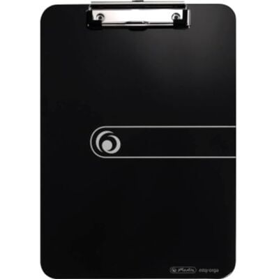 herlitz 10842409 Clipboard A4 Kraft Paper Cover with Clip Mechanism and Hanging Hole, FSC Mix. Assorted Colours. Black herlitz 10842409 Clipboard A4 Kraft Paper Cover with Clip Mechanism and Hanging Hole, FSC Mix. Assorted Colours. Black