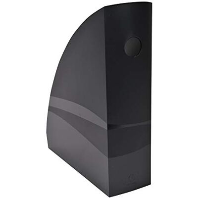 Exacompta Ref 182014D Magazine File MAG-CUBE 266 x 82 x 305mm, Finger Hole on Spine, Suitable for A4+ Documents, Large Storage Capacity EcoBlack (Pack of 6) Exacompta Ref 182014D Magazine File MAG-CUBE 266 x 82 x 305mm, Finger Hole on Spine, Suitable for A4+ Documents, Large Storage Capacity EcoBlack (Pack of 6)