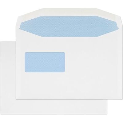 Blake Purely Everyday C5+ 162 x 238 mm 100 gsm Gummed Mailer Reverse Window Envelopes (4077REV) White Pack of 500 Blake Purely Everyday C5+ 162 x 238 mm 100 gsm Gummed Mailer Reverse Window Envelopes (4077REV) White Pack of 500