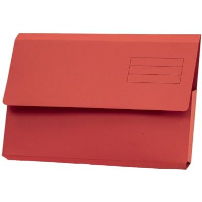 Exacompta Guildhall Plain Document Wallet, 345x245 mm, 250 gsm Red, Pack of 50 Exacompta Guildhall Plain Document Wallet, 345x245 mm, 250 gsm Red, Pack of 50