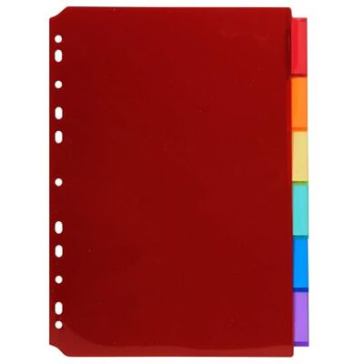 Exacompta 10 dividers PP translucent 6 blank tabs A4 Exacompta 10 dividers PP translucent 6 blank tabs A4