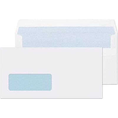 Q-Connect DL Envelopes Window Self Seal 90gsm White (Pack of 1000) KF3481 Q-Connect DL Envelopes Window Self Seal 90gsm White (Pack of 1000) KF3481