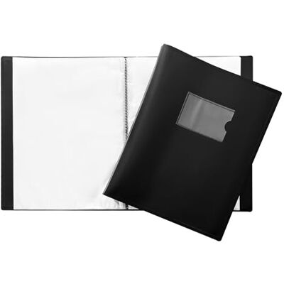 Janrax A4 Black Flexible Cover 150 Pocket Display Book Presentation Folder Janrax A4 Black Flexible Cover 150 Pocket Display Book Presentation Folder