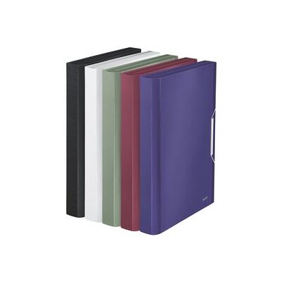 Leitz A4 Expanding File with 6 Compartments, Elastic Band Fastener, Celadon Green, Style Range, 39570053 Leitz A4 Expanding File with 6 Compartments, Elastic Band Fastener, Celadon Green, Style Range, 39570053