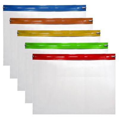 G4GADGET 15 x Clear Transparent A3 Zip Bags 255x180mm for Organizing Valuable Items Puzzles, Jewelary,Small Toys,Food Medicine, Stationery, Documents, Notes, and More G4GADGET 15 x Clear Transparent A3 Zip Bags 255x180mm for Organizing Valuable Items Puzzles, Jewelary,Small Toys,Food Medicine, Stationery, Documents, Notes, and More