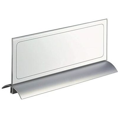 Durable de Luxe 820319 Desk Name Plate Presenter 105 x 297 mm Acrylic with Aluminium Durable de Luxe 820319 Desk Name Plate Presenter 105 x 297 mm Acrylic with Aluminium