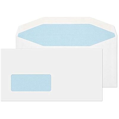 Blake Purely Everyday DL+ 121 x 235 mm 90 gsm Gummed Mailer Low Window Envelopes (7114SW) White Pack of 1000 Blake Purely Everyday DL+ 121 x 235 mm 90 gsm Gummed Mailer Low Window Envelopes (7114SW) White Pack of 1000