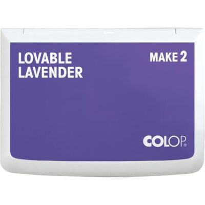 COLOP Make 2 Ink Pads Purple/Purple 110 x 70 mm Water-based, quick-drying ink pad for wooden stamps and creative stamps DIY & office COLOP Make 2 Ink Pads Purple/Purple 110 x 70 mm Water-based, quick-drying ink pad for wooden stamps and creative stamps DIY & office