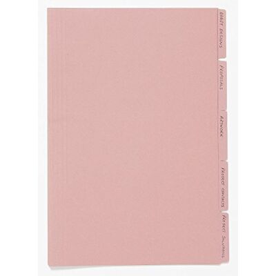 Exacompta Ref FT170-PNKZ Guildhall Tabbed Folders, 345x240mm, 170gsm Lightweight Premium Manilla, A4 & Foolscap Documents, Tabs for Use With Suspension Folders Pink, Pack of 100 Exacompta Ref FT170-PNKZ Guildhall Tabbed Folders, 345x240mm, 170gsm Lightweight Premium Manilla, A4 & Foolscap Documents, Tabs for Use With Suspension Folders Pink, Pack of 100
