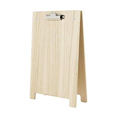 Chalkboards UK WC925 A-Frame Clipboard, Wood, Natural, A5 (25.8 x 16.8 x 6cm) Chalkboards UK WC925 A-Frame Clipboard, Wood, Natural, A5 (25.8 x 16.8 x 6cm)
