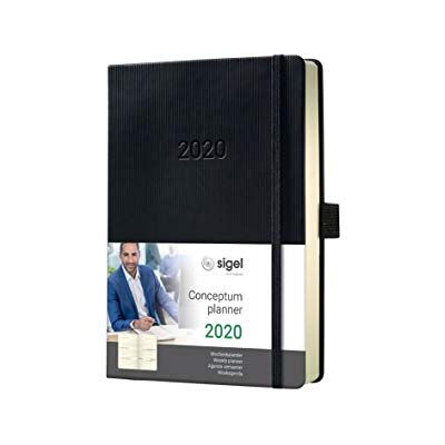 Sigel C2013 Weekly diary 2020, approx. A6, black, hadcover Conceptum,Approx. A6 (10, 8 x 15.1 cm) Sigel C2013 Weekly diary 2020, approx. A6, black, hadcover Conceptum,Approx. A6 (10, 8 x 15.1 cm)