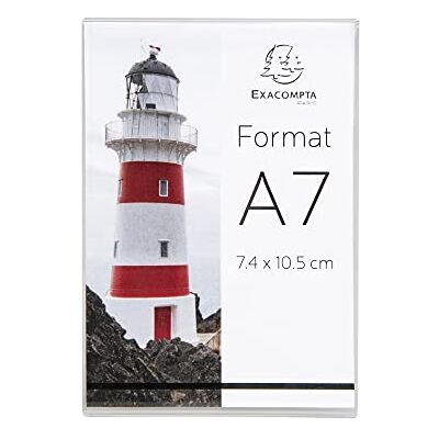 Exacompta Ref. 87058HD 1 Set of 10 vertical A7 label holders Crystal Exacompta Ref. 87058HD 1 Set of 10 vertical A7 label holders Crystal