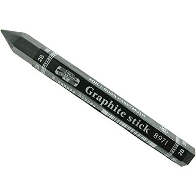 Koh-I-Noor Progresso Jumbo Woodless Graphite Pencil 2B, 1 Count (Pack of 1), Grey Koh-I-Noor Progresso Jumbo Woodless Graphite Pencil 2B, 1 Count (Pack of 1), Grey