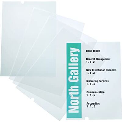 Durable 483719 Crystal Sign Refill Film for 4819 EDP-Writeable Transparent (Pack of 10) Durable 483719 Crystal Sign Refill Film for 4819 EDP-Writeable Transparent (Pack of 10)